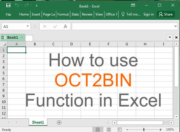 OCT2BIN Function how to use oct2bin function in excel